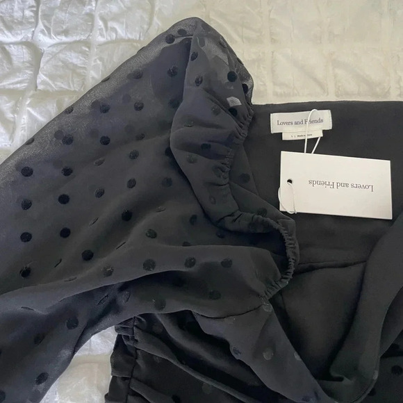 Lovers + Friends Arielle polka dot ruched mini dress - Picture 10 of 14